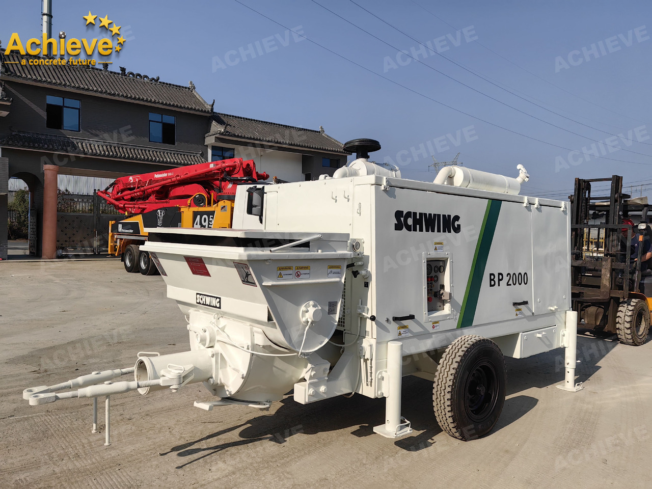 Schwing BP2000 5000kg 2008 Concrete Pump With Brand New High Quality 【ACHIEVE】 TOP CONDITION!!! - Stacionarna pumpa za beton: slika 2 Schwing BP2000 5000kg 2008 Concrete Pump With Brand New High Quality 【ACHIEVE】 TOP CONDITION!!! - Stacionarna pumpa za beton: slika 2