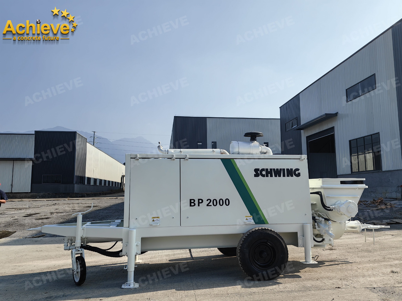 Schwing BP2000 5000kg 2008 Concrete Pump With Brand New High Quality 【ACHIEVE】 TOP CONDITION!!! - Stacionarna pumpa za beton: slika 1 Schwing BP2000 5000kg 2008 Concrete Pump With Brand New High Quality 【ACHIEVE】 TOP CONDITION!!! - Stacionarna pumpa za beton: slika 1
