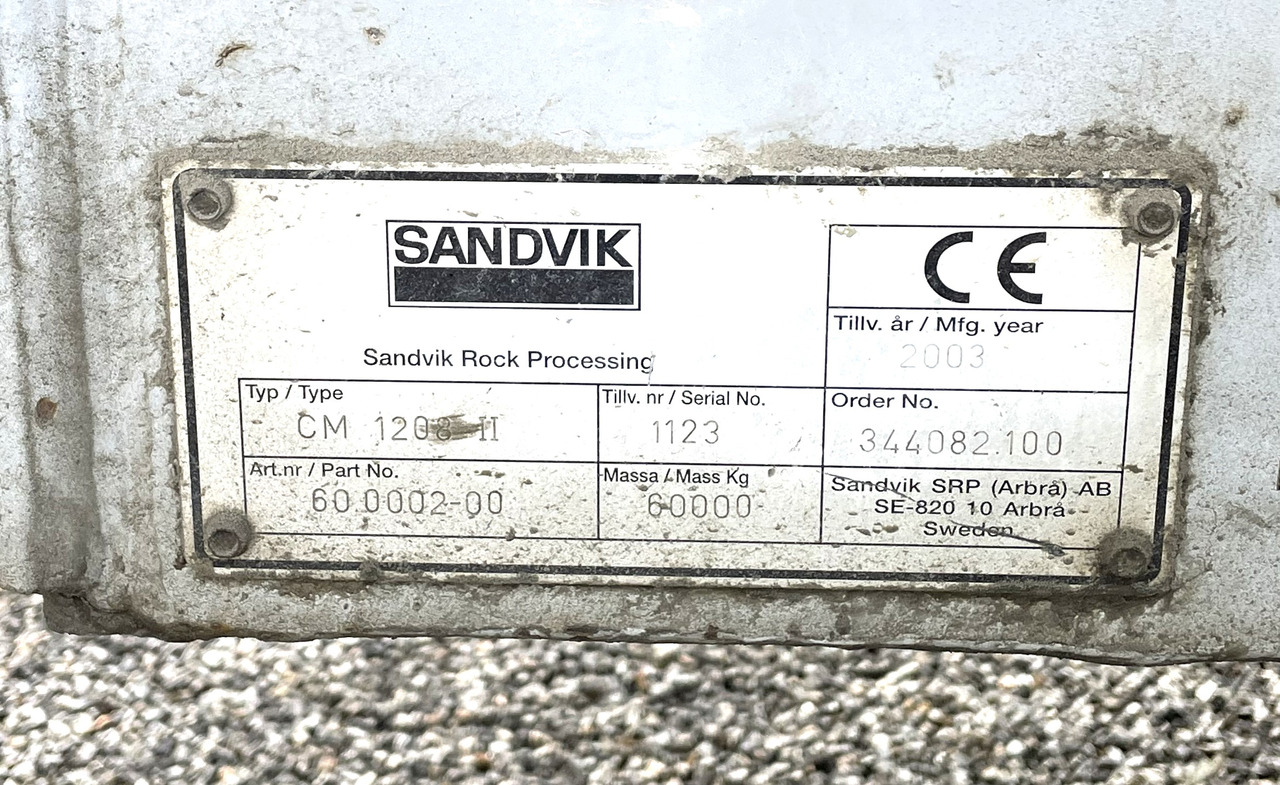 SANDVIK CM 1208 - Mobilna drobilica: slika 3 SANDVIK CM 1208 - Mobilna drobilica: slika 3
