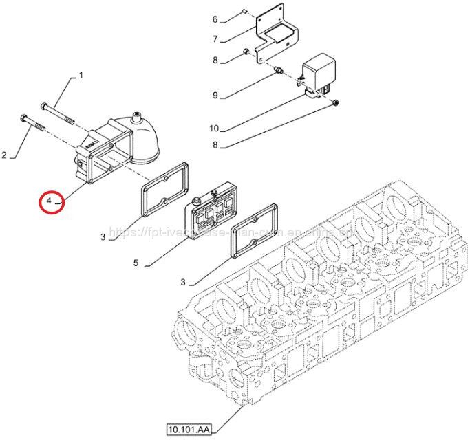FPT IVECO CASE Cursor11 EURO 6 F3GFE613A B001 5801863562/5801690111 air inlet manifold 504074687 - Usisna grana: slika 1 FPT IVECO CASE Cursor11 EURO 6 F3GFE613A B001 5801863562/5801690111 air inlet manifold 504074687 - Usisna grana: slika 1