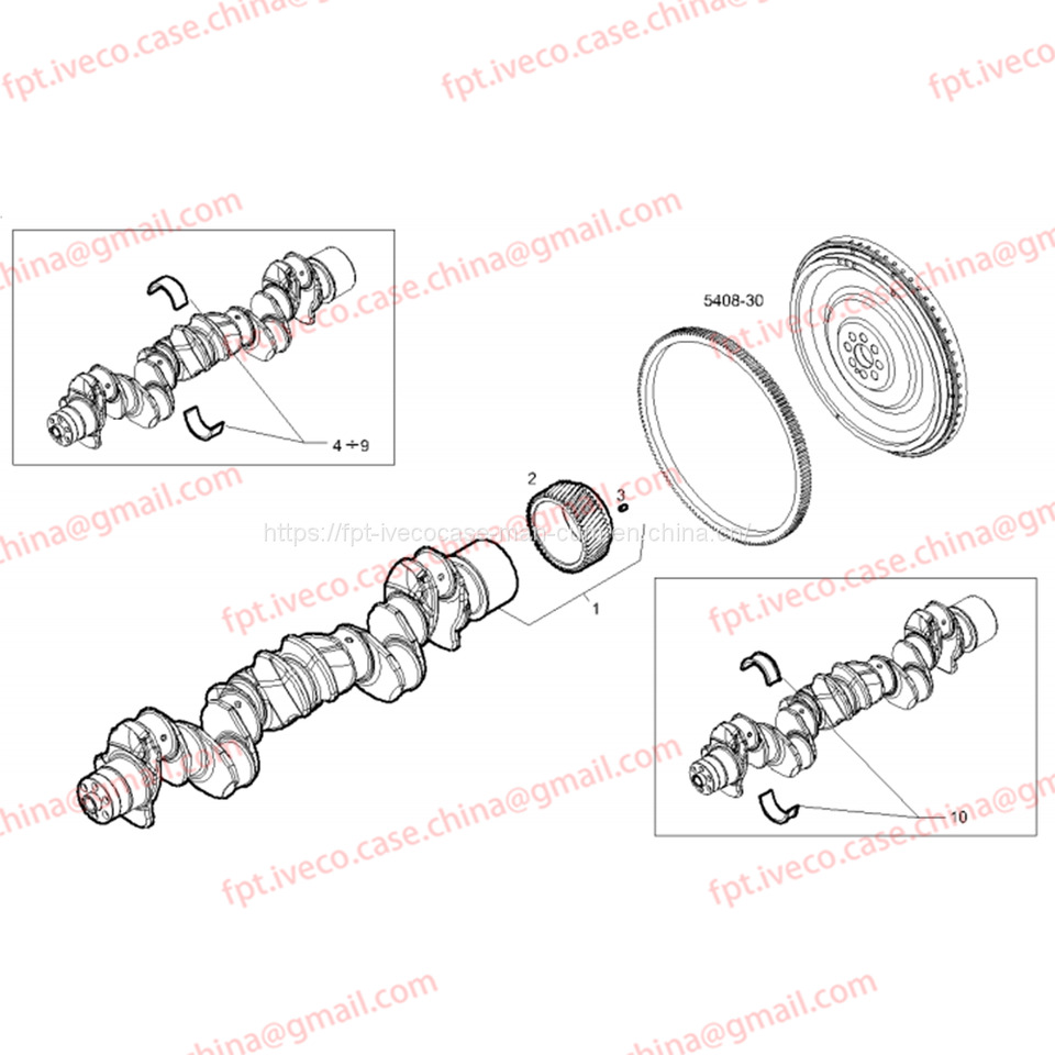FPT IVECO CASE Cursor9Bus F2CFE612D*J231/F2CFE612A*J098 5802748674 CRANK SHAFT 504379916 - Radilica za Autobus: slika 3 FPT IVECO CASE Cursor9Bus F2CFE612D*J231/F2CFE612A*J098 5802748674 CRANK SHAFT 504379916 - Radilica za Autobus: slika 3