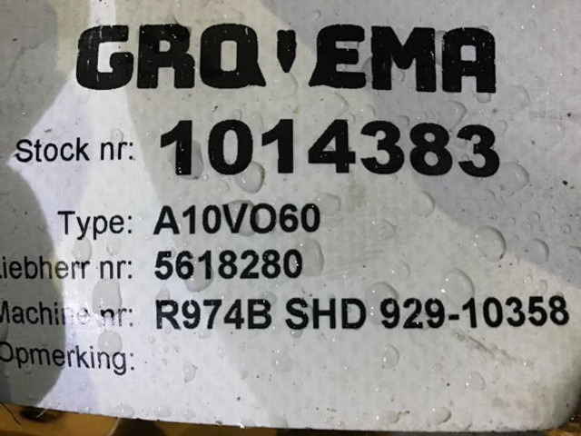 Liebherr A10VO60 - Hidraulična pumpa: slika 3 Liebherr A10VO60 - Hidraulična pumpa: slika 3