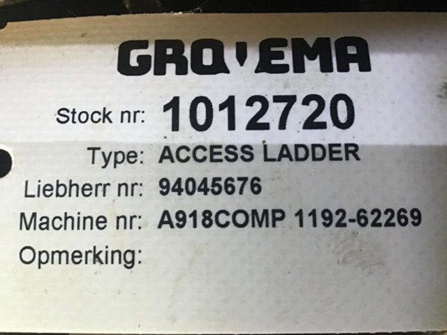 Liebherr Access Ladder - Kabina i enterijer: slika 2 Liebherr Access Ladder - Kabina i enterijer: slika 2