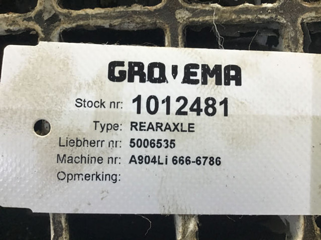 Osovina i delovi Liebherr Axle: slika 7