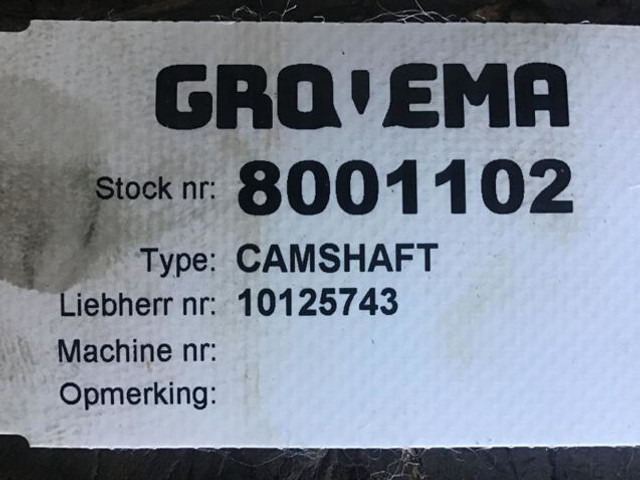 Liebherr Camshaft - Bregasta osovina: slika 5 Liebherr Camshaft - Bregasta osovina: slika 5