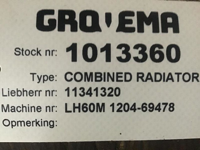 Radijator Liebherr Combined Radiator: slika 12