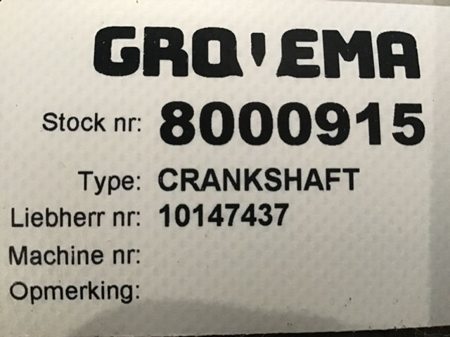Liebherr Crankshaft - Radilica: slika 3 Liebherr Crankshaft - Radilica: slika 3