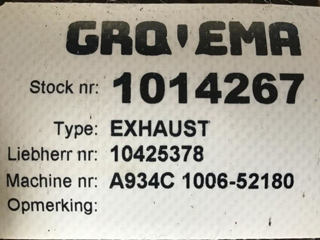 Liebherr Exhaust Silencer - Prigušivač: slika 1 Liebherr Exhaust Silencer - Prigušivač: slika 1