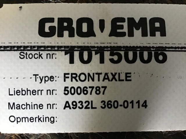 Liebherr Frontaxle - Prednja osovina: slika 3 Liebherr Frontaxle - Prednja osovina: slika 3