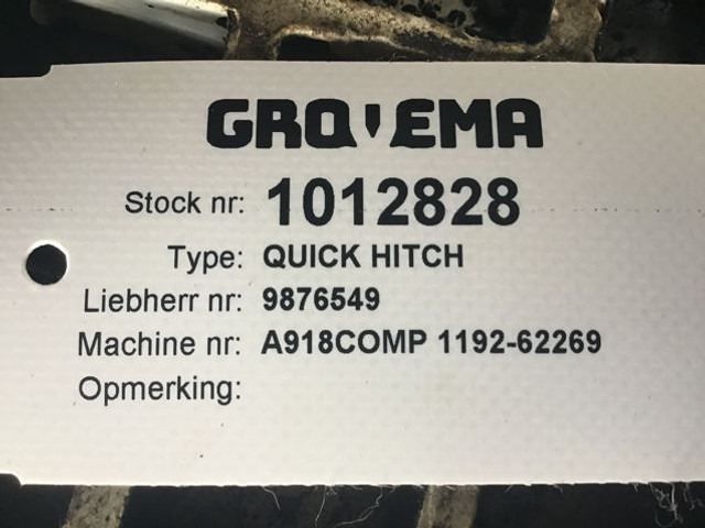 Brza spojnica Liebherr Quick Hitch: slika 9