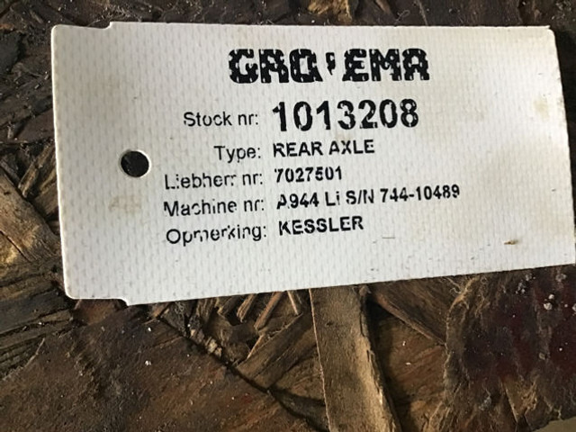 Osovina i delovi Liebherr Rearaxle: slika 9