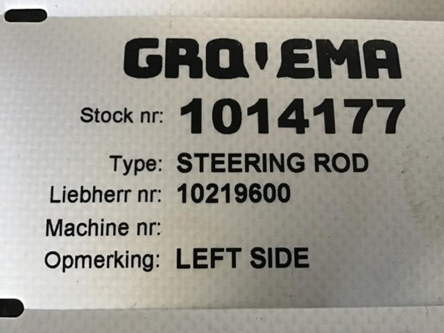 Liebherr Steering Rod Left - Upravljački sistem: slika 2 Liebherr Steering Rod Left - Upravljački sistem: slika 2