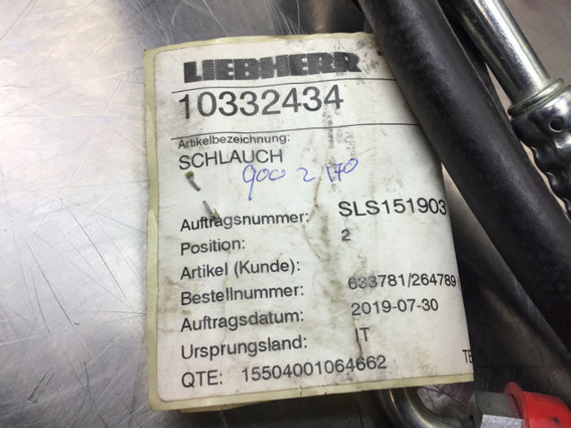 Liebherr Water Hose - Hidraulika: slika 4 Liebherr Water Hose - Hidraulika: slika 4