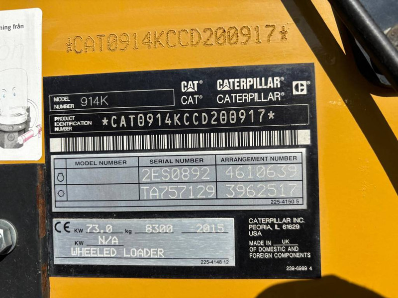 Cat 914 K - Utovarivač točkaš: slika 5 Cat 914 K - Utovarivač točkaš: slika 5
