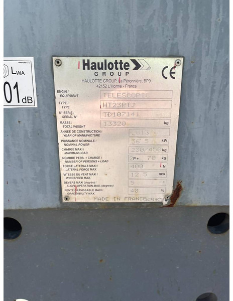 Haulotte HT 23 RTJ - Teleskopska platforma: slika 5 Haulotte HT 23 RTJ - Teleskopska platforma: slika 5