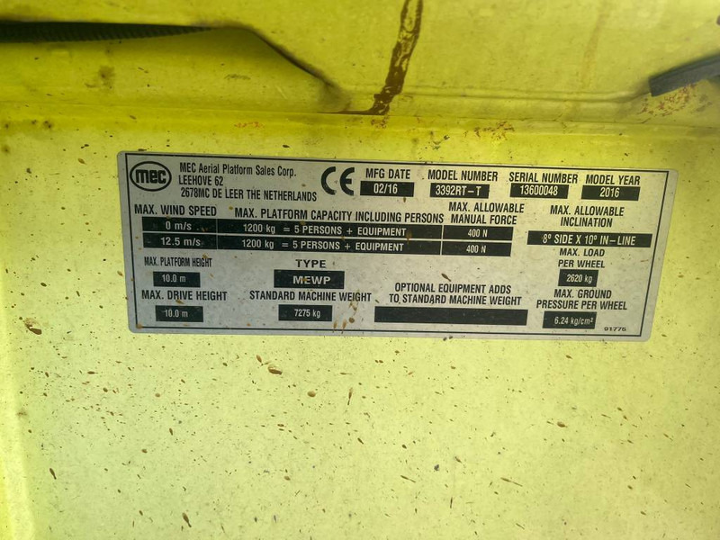 MEC 3392 RT-T - Lift u obliku makaza: slika 5 MEC 3392 RT-T - Lift u obliku makaza: slika 5