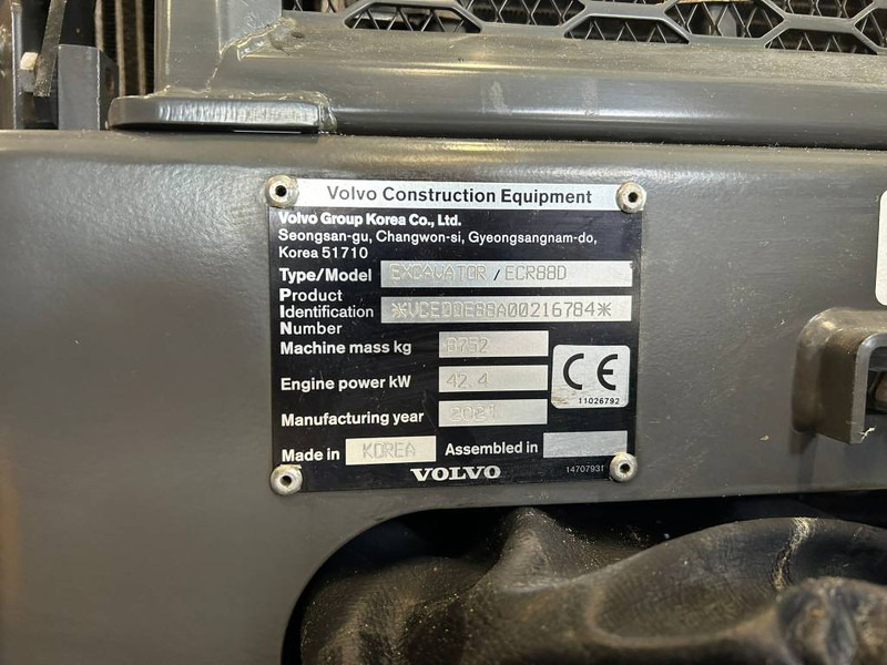 Volvo ECR 88 D PRO - Mini bager: slika 5 Volvo ECR 88 D PRO - Mini bager: slika 5