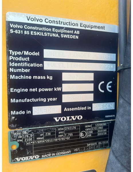 Volvo L 110 H - Utovarivač točkaš: slika 5 Volvo L 110 H - Utovarivač točkaš: slika 5