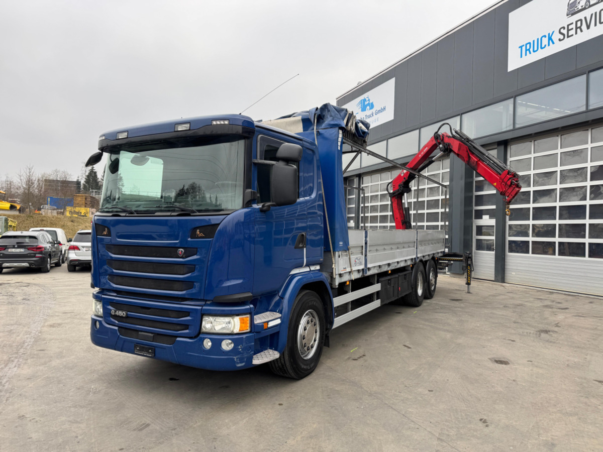 SCANIA G450 6x2 Hiab 122-4 - Kamion sa dizalicom: slika 1 SCANIA G450 6x2 Hiab 122-4 - Kamion sa dizalicom: slika 1