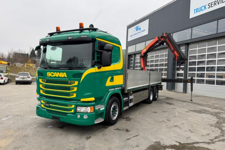 Scania G490 6x2 PK22002-4 - Kamion sa dizalicom, Kamion sa tovarnim sandukom: slika 1 Scania G490 6x2 PK22002-4 - Kamion sa dizalicom, Kamion sa tovarnim sandukom: slika 1