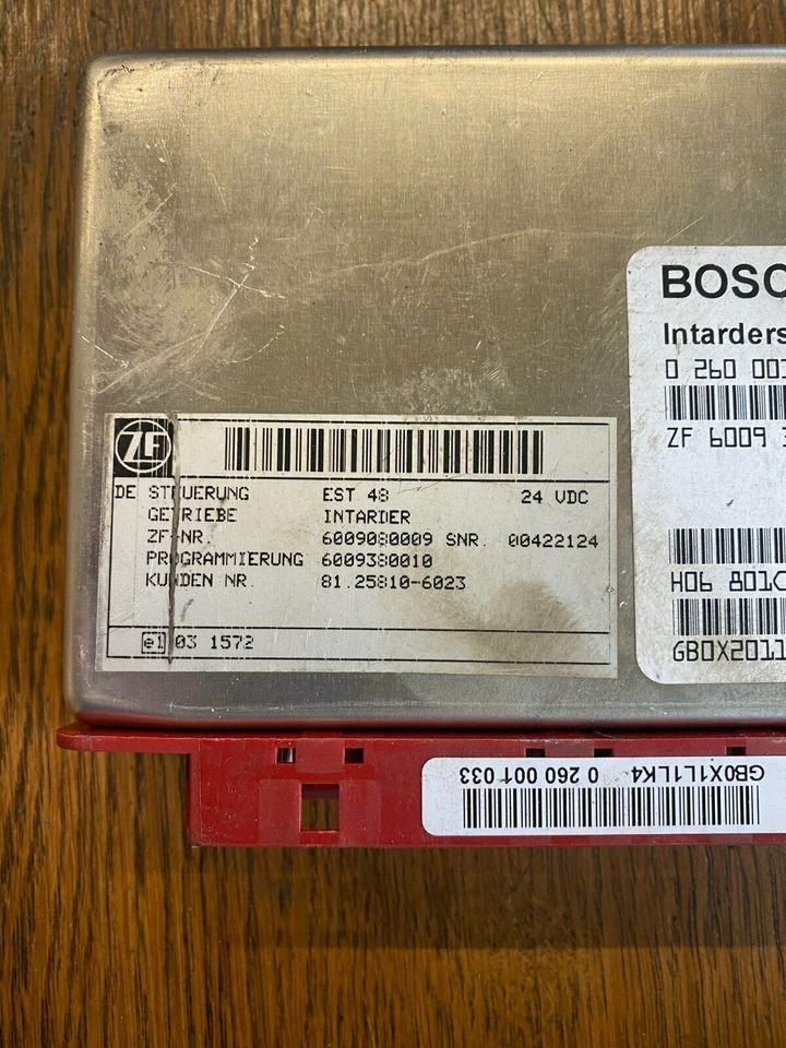 BOSCH Intardersteuerung 0260001033 ZF 6009380001 MAN 81258106023 - Upravljačka jedinica za Kamion: slika 2 BOSCH Intardersteuerung 0260001033 ZF 6009380001 MAN 81258106023 - Upravljačka jedinica za Kamion: slika 2