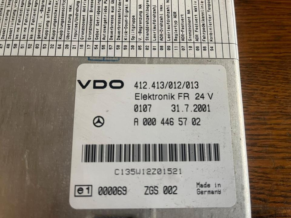 Mercedes Atego Elektronik FR VDO Steuergerät A0004465702 - Upravljačka jedinica: slika 3 Mercedes Atego Elektronik FR VDO Steuergerät A0004465702 - Upravljačka jedinica: slika 3