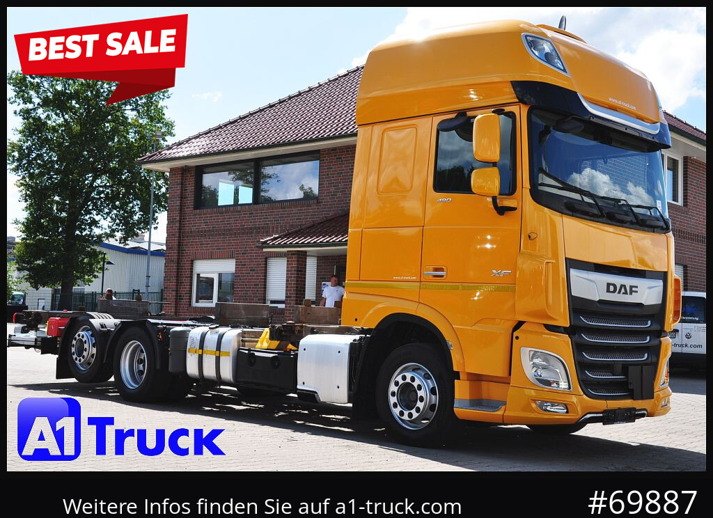 DAF XF 480, MultiBDF, 7,45, Standklima, LBW, - Kamion za prevoz kontejnera/ Kamion sa promenjivim sandukom: slika 1 DAF XF 480, MultiBDF, 7,45, Standklima, LBW, - Kamion za prevoz kontejnera/ Kamion sa promenjivim sandukom: slika 1
