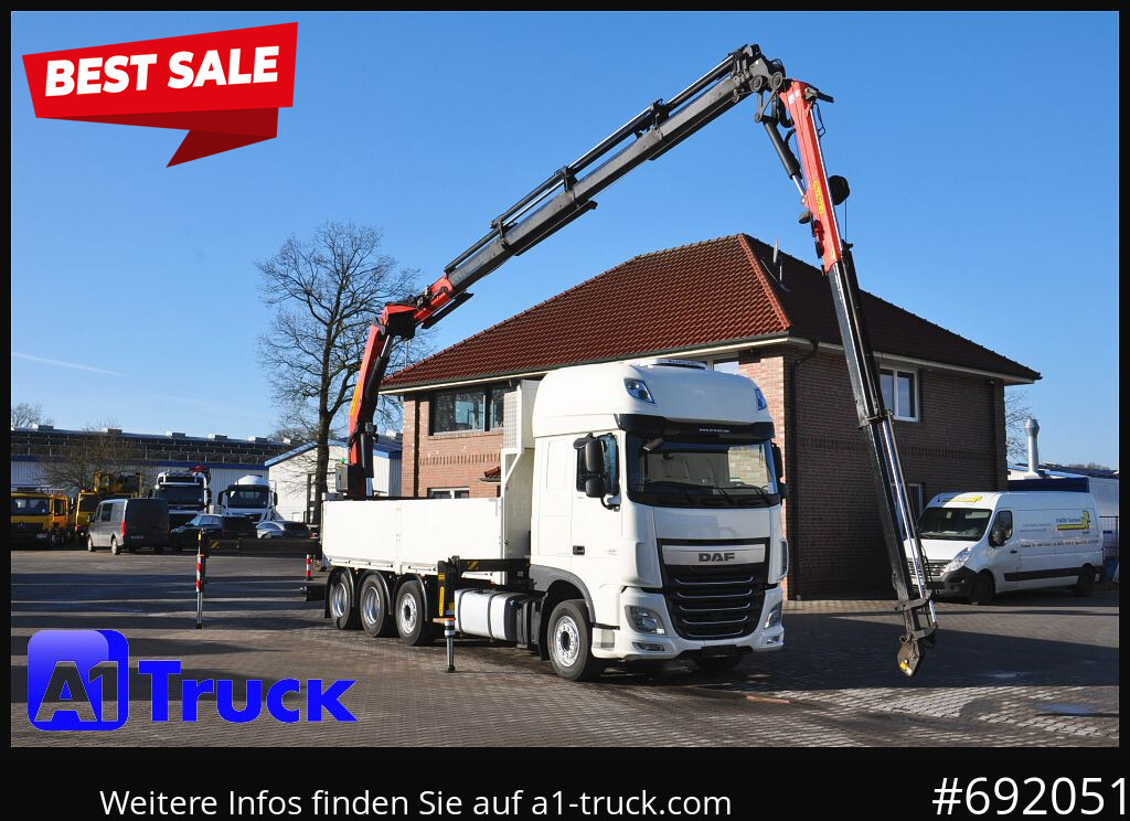 DAF XF 510 SSC PK 34.002, Jib Seilwinde Funk - Kamion sa tovarnim sandukom, Kamion sa dizalicom: slika 1 DAF XF 510 SSC PK 34.002, Jib Seilwinde Funk - Kamion sa tovarnim sandukom, Kamion sa dizalicom: slika 1