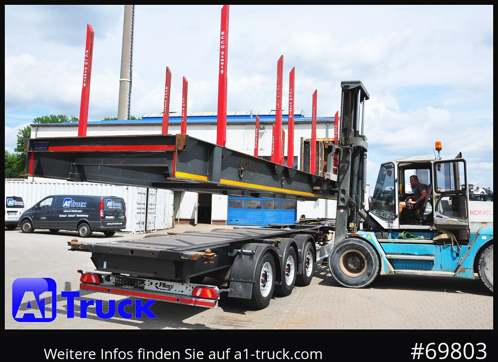 FLIEGL SDS01, Langholz, Containeraufbau, Liftachse, - Poluprikolica šticarka: slika 1 FLIEGL SDS01, Langholz, Containeraufbau, Liftachse, - Poluprikolica šticarka: slika 1