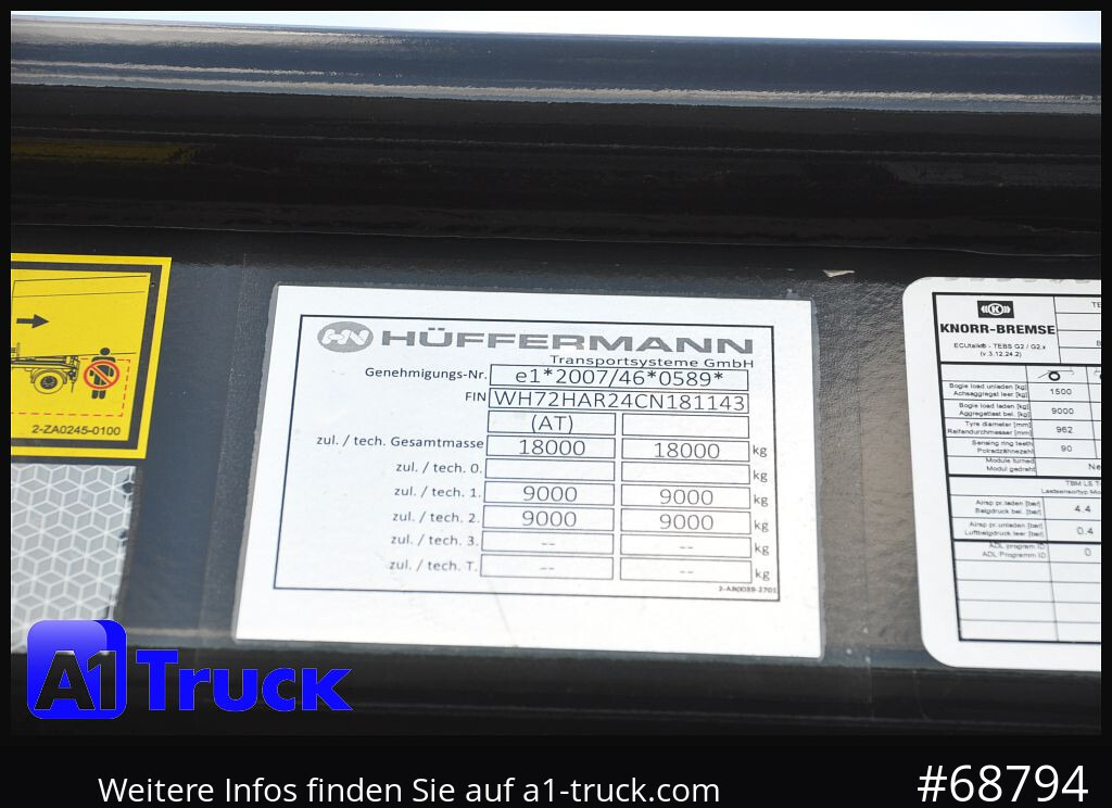 HUEFFERMANN HAR 1870, NEU 2x sofort - Abrol/ Autopodizač prikolica: slika 3 HUEFFERMANN HAR 1870, NEU 2x sofort - Abrol/ Autopodizač prikolica: slika 3