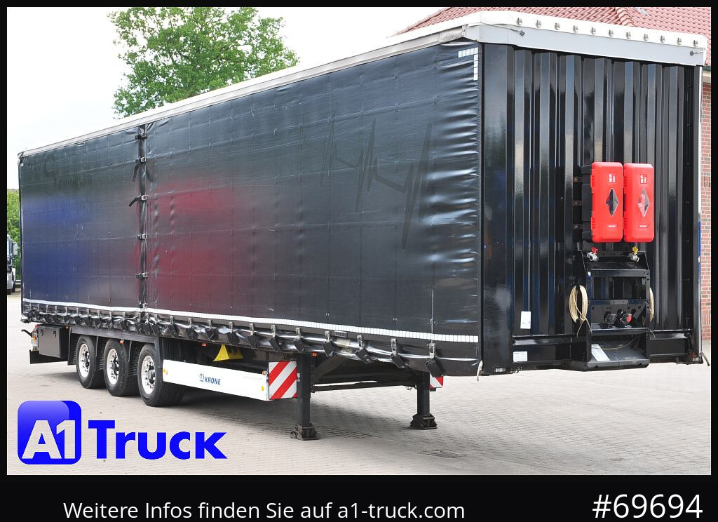 KRONE SD, Liftachse,Staplerhalterung, verbreiterbar, Coil - Poluprikolica sa ceradom: slika 1 KRONE SD, Liftachse,Staplerhalterung, verbreiterbar, Coil - Poluprikolica sa ceradom: slika 1