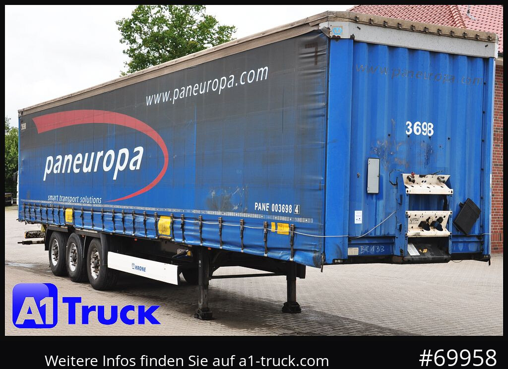 KRONE SD Tautliner, Code XL, BPW, Coil, 1 Vorbesitzer - Poluprikolica sa ceradom: slika 1 KRONE SD Tautliner, Code XL, BPW, Coil, 1 Vorbesitzer - Poluprikolica sa ceradom: slika 1