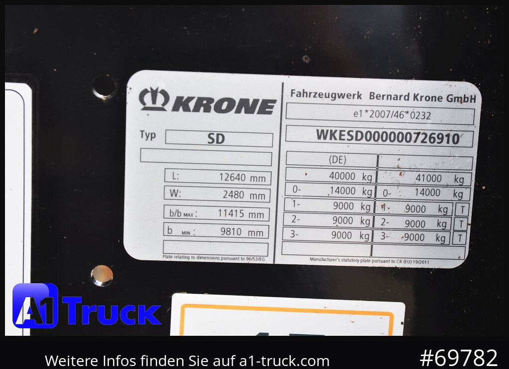 KRONE SDC, Containerchassis, 2x20/30/40 - Poluprikolica za prevoz kontejnera/ Poluprikolica sa promenjivim sandukom: slika 5 KRONE SDC, Containerchassis, 2x20/30/40 - Poluprikolica za prevoz kontejnera/ Poluprikolica sa promenjivim sandukom: slika 5