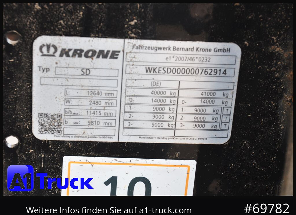 KRONE SDC, Containerchassis, 2x20/30/40 - Poluprikolica za prevoz kontejnera/ Poluprikolica sa promenjivim sandukom: slika 4 KRONE SDC, Containerchassis, 2x20/30/40 - Poluprikolica za prevoz kontejnera/ Poluprikolica sa promenjivim sandukom: slika 4