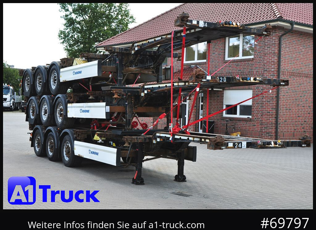 KRONE SDC, Containerchassis, 3 erPaket, 2x20/30/40 - Poluprikolica za prevoz kontejnera/ Poluprikolica sa promenjivim sandukom: slika 1 KRONE SDC, Containerchassis, 3 erPaket, 2x20/30/40 - Poluprikolica za prevoz kontejnera/ Poluprikolica sa promenjivim sandukom: slika 1