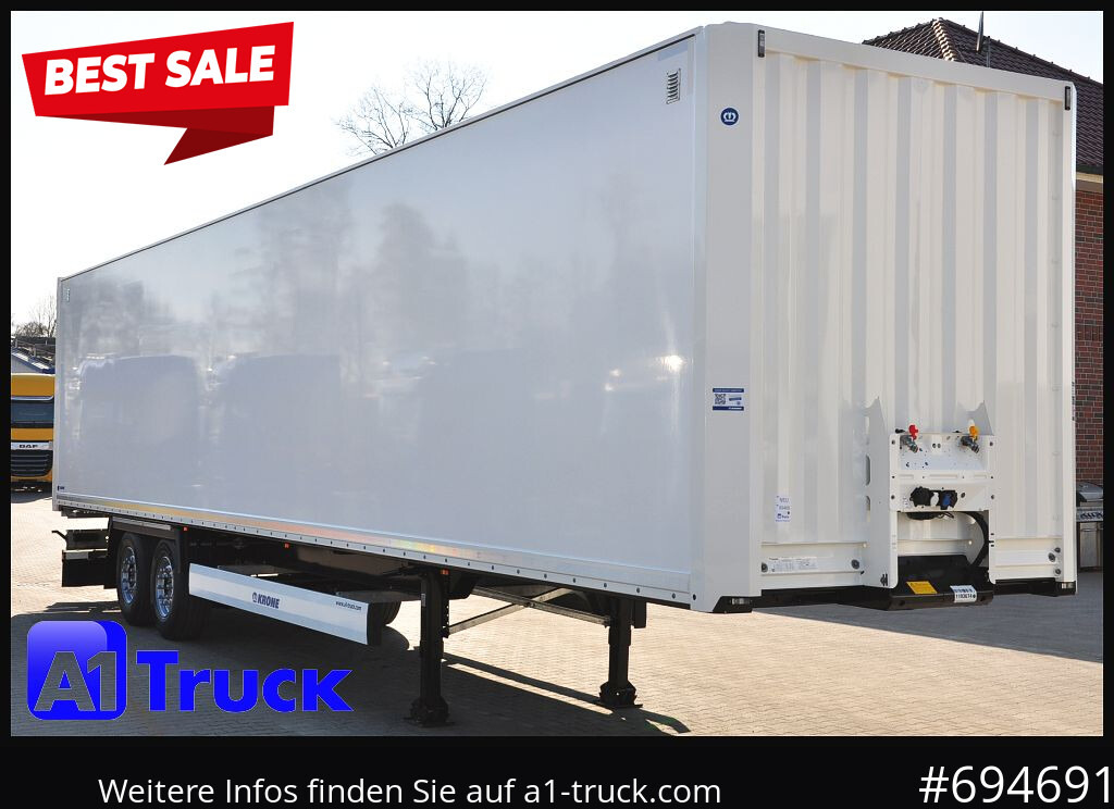 KRONE SZ 2 achs Koffer, Code XL, VDI 2700, SOFORT - Poluprikolica sa zatvorenim sandukom: slika 1 KRONE SZ 2 achs Koffer, Code XL, VDI 2700, SOFORT - Poluprikolica sa zatvorenim sandukom: slika 1