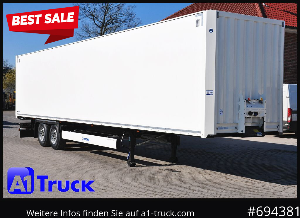 KRONE SZ 2 achs Koffer, Code XL, VDI 2700, SOFORT - Poluprikolica sa zatvorenim sandukom: slika 1 KRONE SZ 2 achs Koffer, Code XL, VDI 2700, SOFORT - Poluprikolica sa zatvorenim sandukom: slika 1