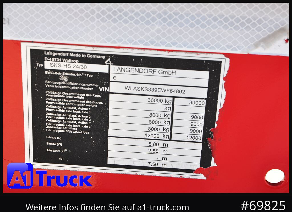 Poluprikolica istovarivača LANGENDORF SKS-HS 24-30, 26m³, Stahl Lift, Alufelgen,: slika 6 Poluprikolica istovarivača LANGENDORF SKS-HS 24-30, 26m³, Stahl Lift, Alufelgen,: slika 6