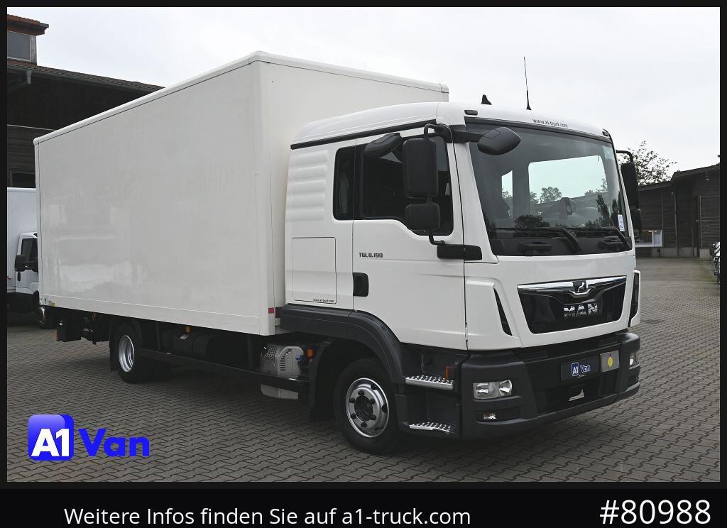 MAN TGL 8.190 4x2 L-Haus Schlafkabine - Dostavno vozilo sa zatvorenim sandukom: slika 1 MAN TGL 8.190 4x2 L-Haus Schlafkabine - Dostavno vozilo sa zatvorenim sandukom: slika 1