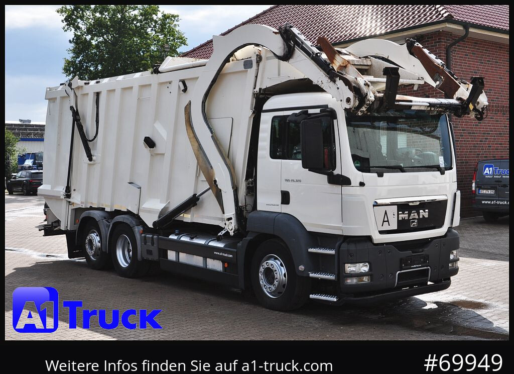 MAN TGS 26.320, Faun 533 Frontlader, Überkopflader Müllwagen, - Kamion za smeće: slika 1 MAN TGS 26.320, Faun 533 Frontlader, Überkopflader Müllwagen, - Kamion za smeće: slika 1