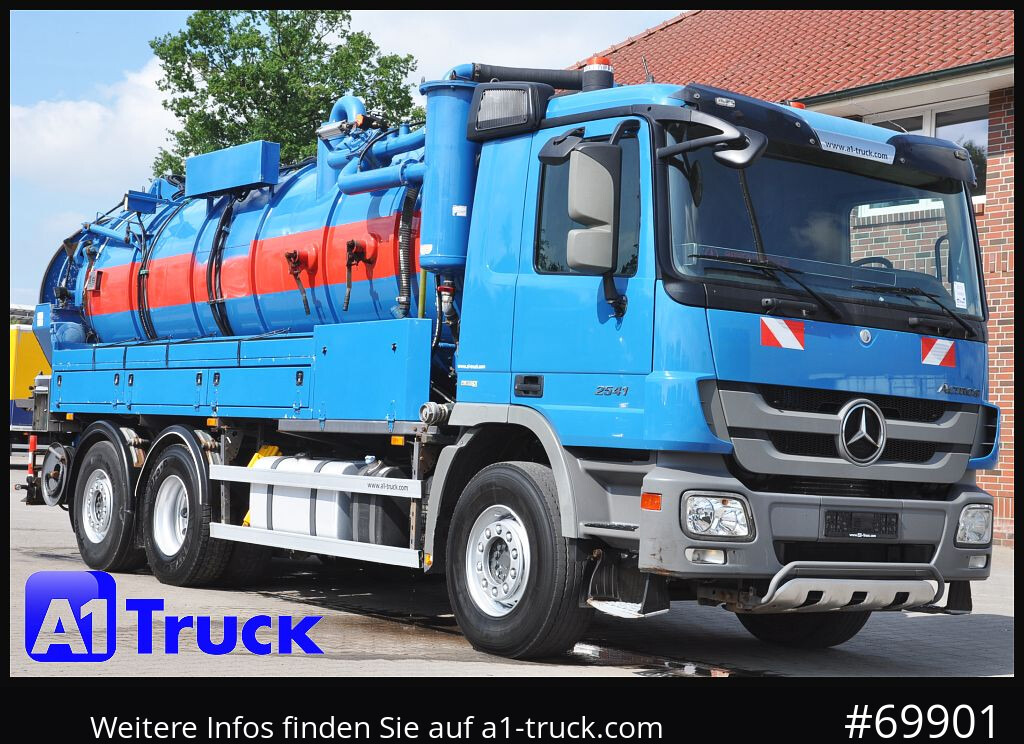 MERCEDES-BENZ 2541 Actros Saug-Spülwagen Hellmers, 15,5m³, - Vakuumska cisterna: slika 1 MERCEDES-BENZ 2541 Actros Saug-Spülwagen Hellmers, 15,5m³, - Vakuumska cisterna: slika 1