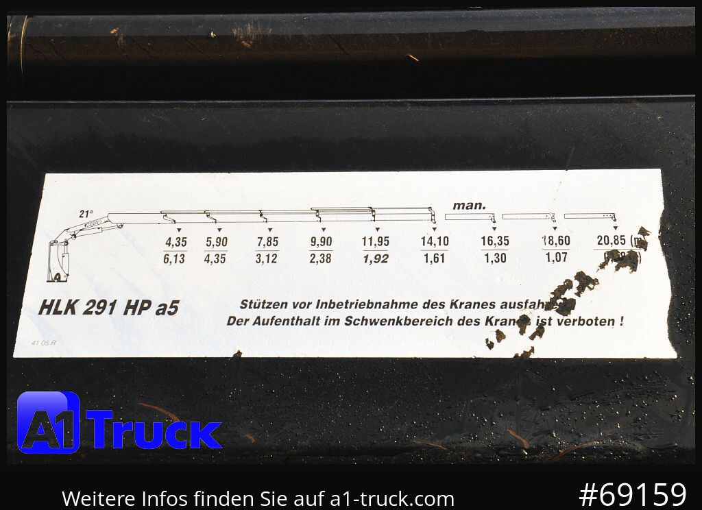 MERCEDES-BENZ Actros 1844 MP3, Kran MKG 291 HP 5+3 Funk, - Kamion sa dizalicom: slika 2 MERCEDES-BENZ Actros 1844 MP3, Kran MKG 291 HP 5+3 Funk, - Kamion sa dizalicom: slika 2