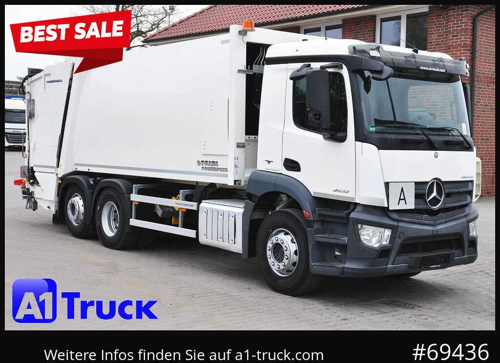 MERCEDES-BENZ Antos 2532 Faun Powerpress II Zöller Detla 2301, - Kamion za smeće: slika 1 MERCEDES-BENZ Antos 2532 Faun Powerpress II Zöller Detla 2301, - Kamion za smeće: slika 1