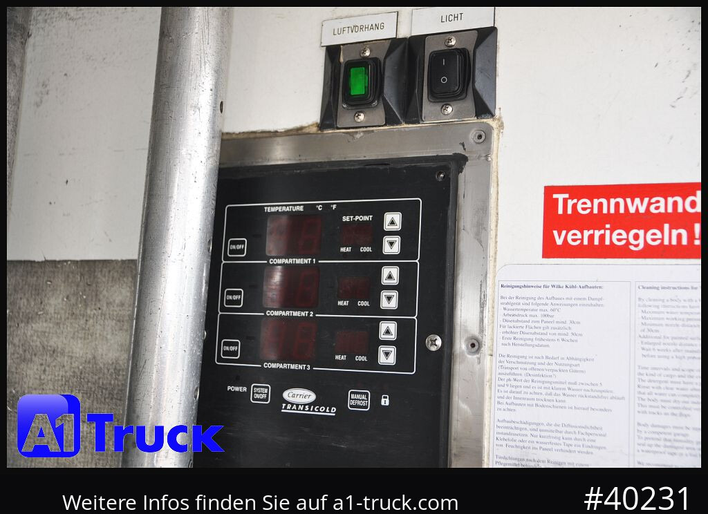 MERCEDES-BENZ Atego 1222, Kühlkoffer, Carrier Supra 850 Mt, LBW - Hladnjača: slika 2 MERCEDES-BENZ Atego 1222, Kühlkoffer, Carrier Supra 850 Mt, LBW - Hladnjača: slika 2