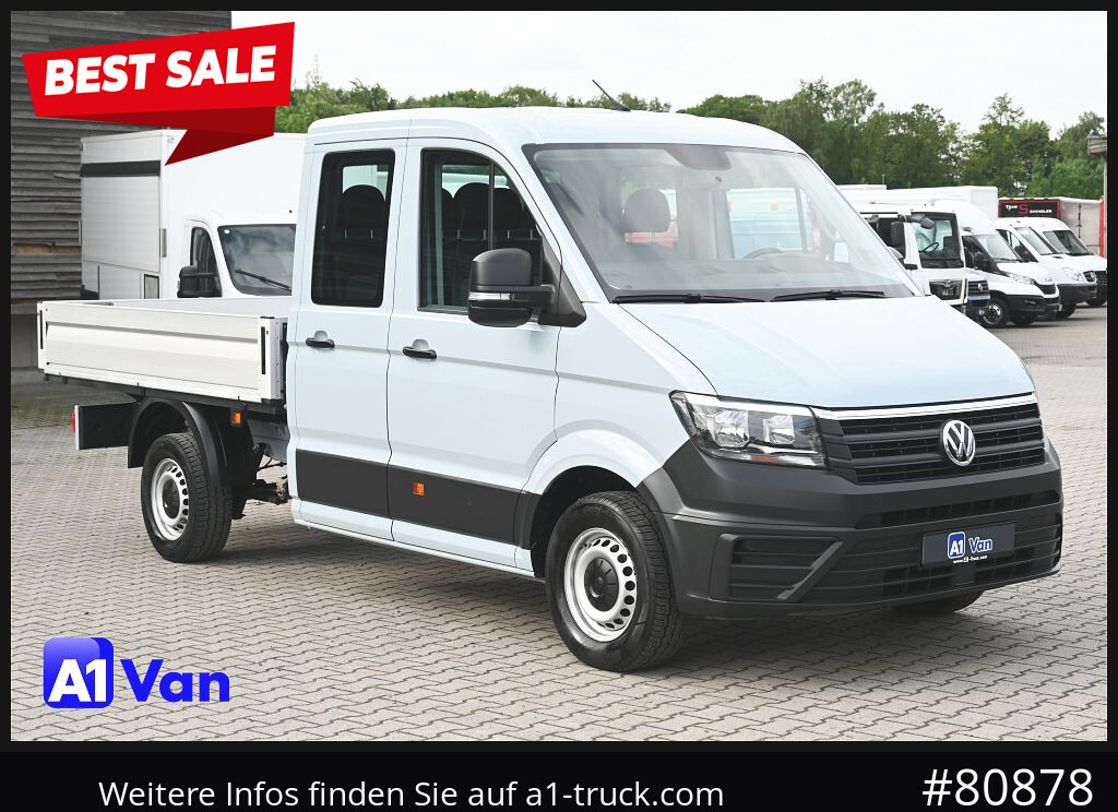 VOLKSWAGEN Crafter 35 Pritsche Doka, AHK, 7-Sitzer, Heckantrieb - Dostavno vozilo sa otvorenom sandukom, Dostavno vozilo sa duplom kabinom: slika 1 VOLKSWAGEN Crafter 35 Pritsche Doka, AHK, 7-Sitzer, Heckantrieb - Dostavno vozilo sa otvorenom sandukom, Dostavno vozilo sa duplom kabinom: slika 1