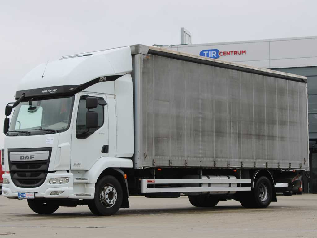 DAF LF 250 FA, HYDRAULIC FRONT, EURO 6 - Kamion sa ceradom: slika 1 DAF LF 250 FA, HYDRAULIC FRONT, EURO 6 - Kamion sa ceradom: slika 1