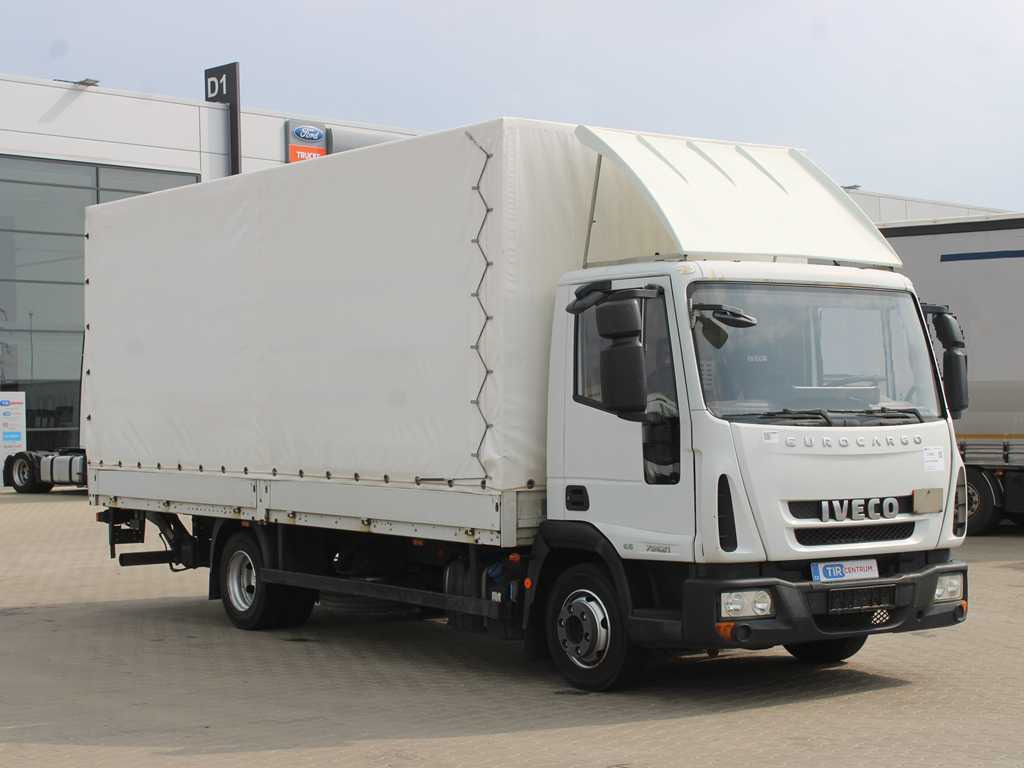 Iveco EUROCARGO 75E21, EURO 6, SIDE BOARD, HYDRAULIC FRONT, TIRES 80% - Kamion sa ceradom: slika 3 Iveco EUROCARGO 75E21, EURO 6, SIDE BOARD, HYDRAULIC FRONT, TIRES 80% - Kamion sa ceradom: slika 3