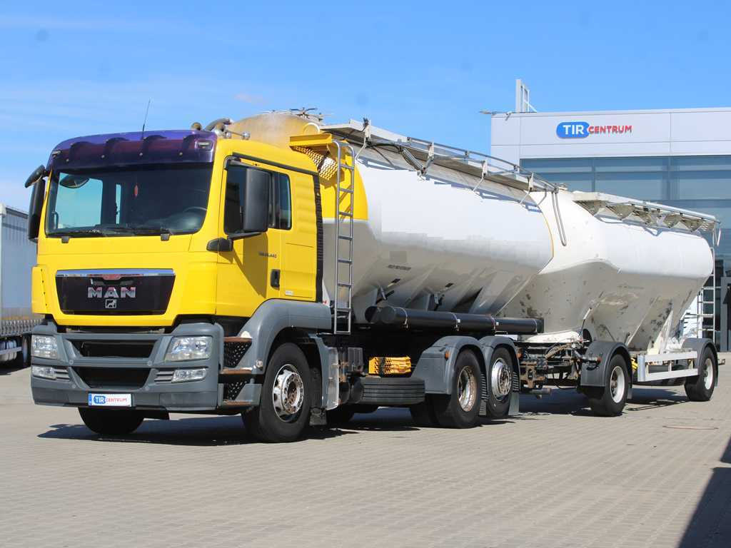 MAN TGA 26.440, 6x2, EURO 5, FELDBINDER 30m3, LIFTING AXLE, SILO + SPITZER (2006) - Kamion cisterna: slika 1 MAN TGA 26.440, 6x2, EURO 5, FELDBINDER 30m3, LIFTING AXLE, SILO + SPITZER (2006) - Kamion cisterna: slika 1