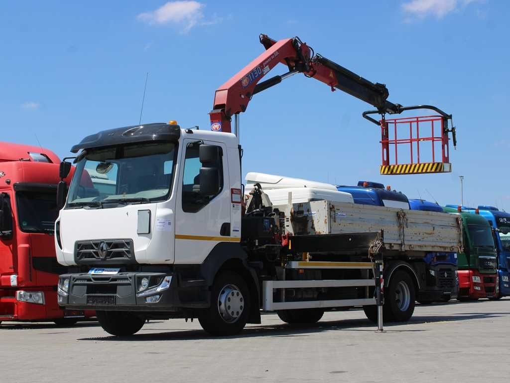 Renault D16, CRANE HMF 1130K- RC+ PLATFORM, PARKING CAM. - Kamion sa hidrauličnom kukom, Kamion sa dizalicom: slika 1 Renault D16, CRANE HMF 1130K- RC+ PLATFORM, PARKING CAM. - Kamion sa hidrauličnom kukom, Kamion sa dizalicom: slika 1
