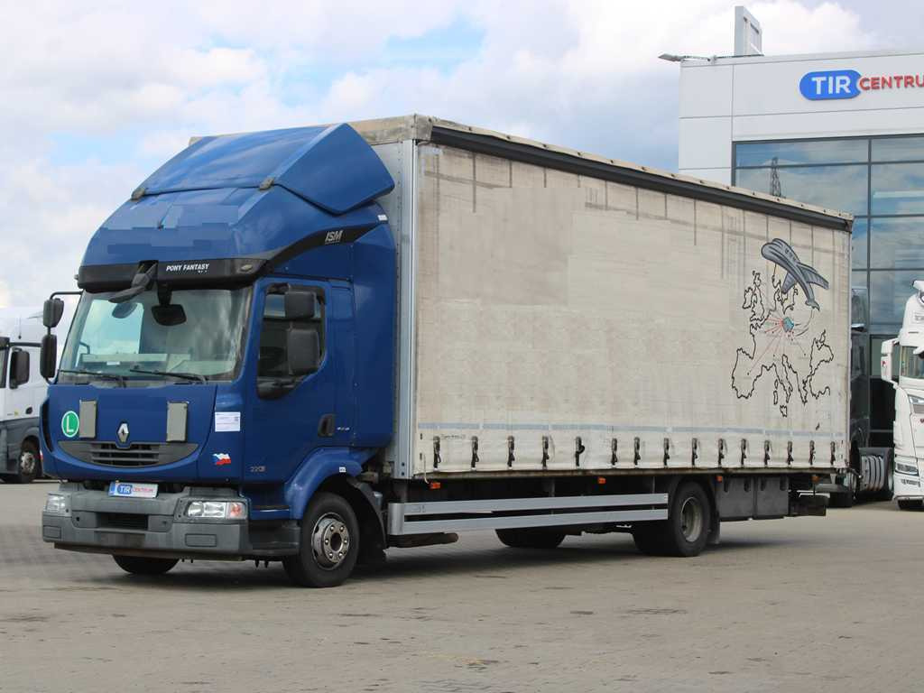Renault MIDLUM 220.12, EURO 5, SLEEPING BODY, HYDRAULIC FRONT - Kamion sa ceradom: slika 1 Renault MIDLUM 220.12, EURO 5, SLEEPING BODY, HYDRAULIC FRONT - Kamion sa ceradom: slika 1